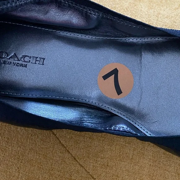 COACH 🆕BALLET BLACK SHOES, SIZE: US 7 - Picture 7 of 7
